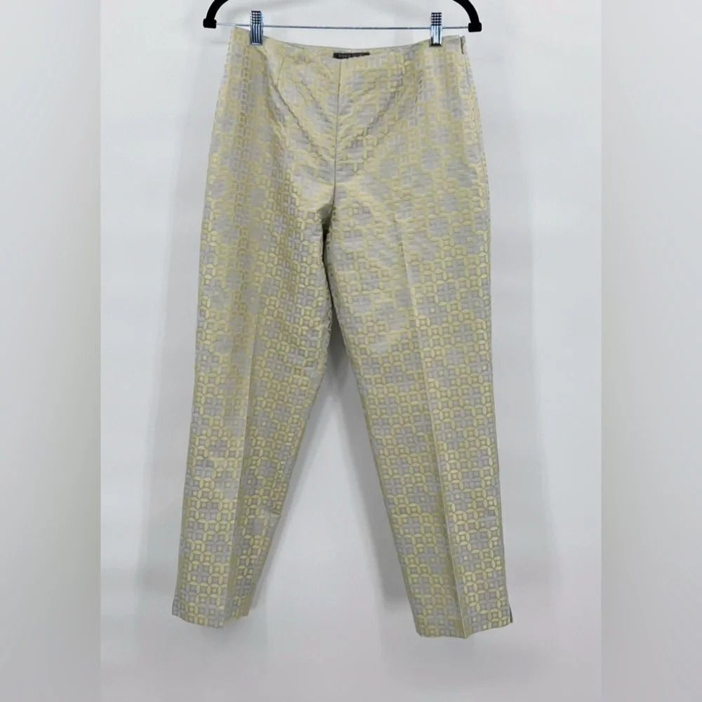 Sigrid Olsen Collection Pants Light Sliver Gold Size 8